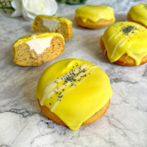 donut de maracuyá sin gluten y sin azúcar